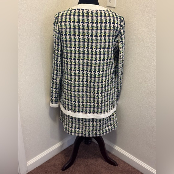 Kate Spade New York Pop Tweed Topper Blazer Jacket Skirt Set Outfit Size 8 $682 - Picture 4 of 13